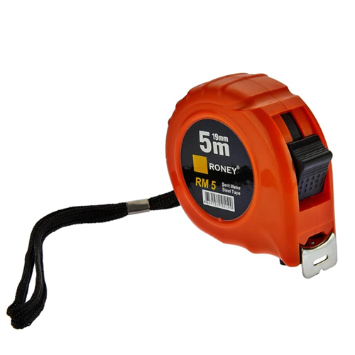 METRE ŞERİT 5 MT X 19 MM RONEY ( 12 AD )